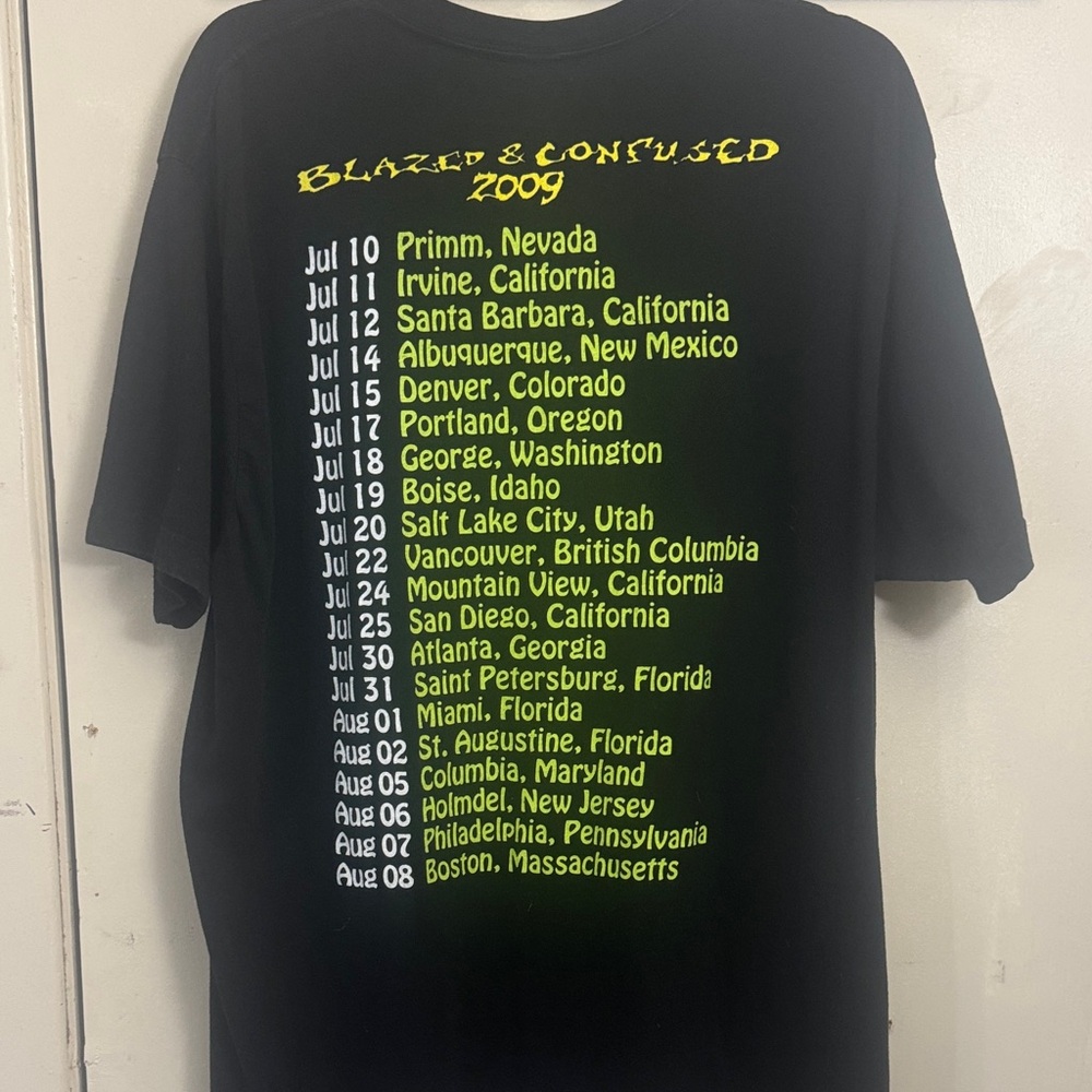 Vintage Blazed and Confused concert Tee Snoop Dogg /Slightly Stoopid - Picture 3 of 5